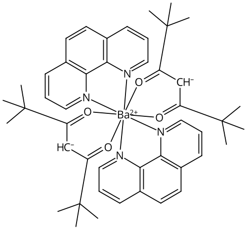 Bis(2,2,6,6-tetrametyl -3,5-heptanedionato)barium bis(phenanthroline) - CAS: 170717-12-1